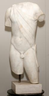 Appraisal: ITALIAN CARVED MARBLE TORSO ITALIAN CARVED MARBLE TORSO H W