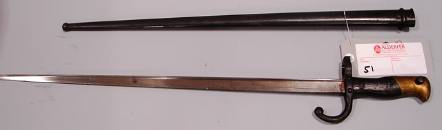 Appraisal: Lot consists of French Lebel rifle bayonet and scabbard