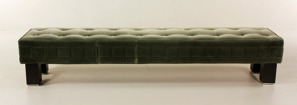 Appraisal: - Modern Designer Bench Modern designer bench upholstered made by