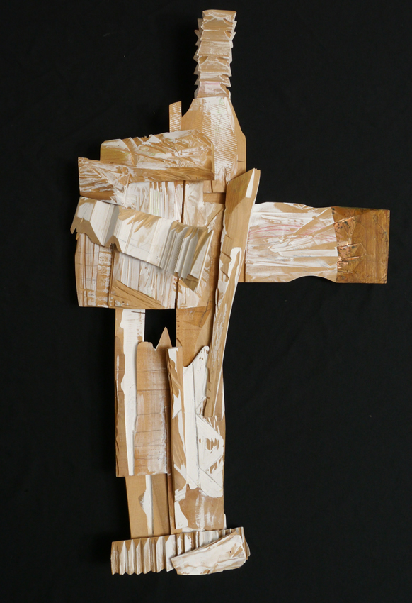 Appraisal: BIEDERMAN James American - Untitled Mixed Media wood gesso copper