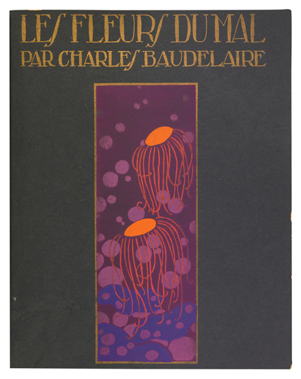 Appraisal: DOMIN ANDR Baudelaire Charles Les Fleurs du Mal pochoir illustrations