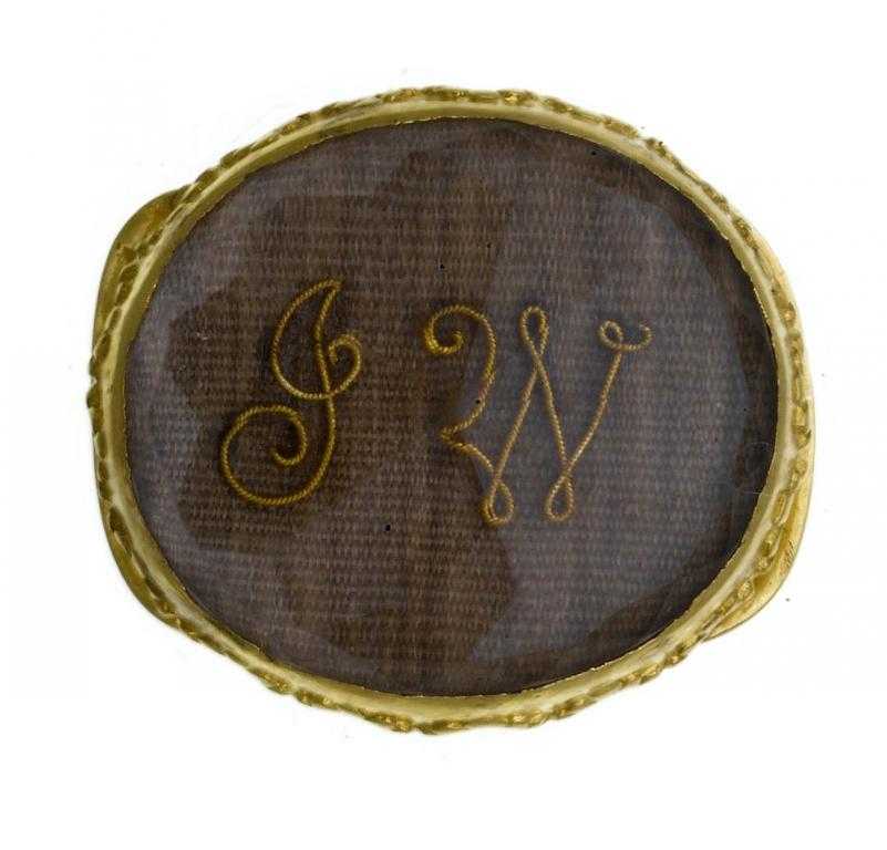 Appraisal: AN ANTIQUE GOLD AND ROCK CRYSTAL LOCKET with the initials