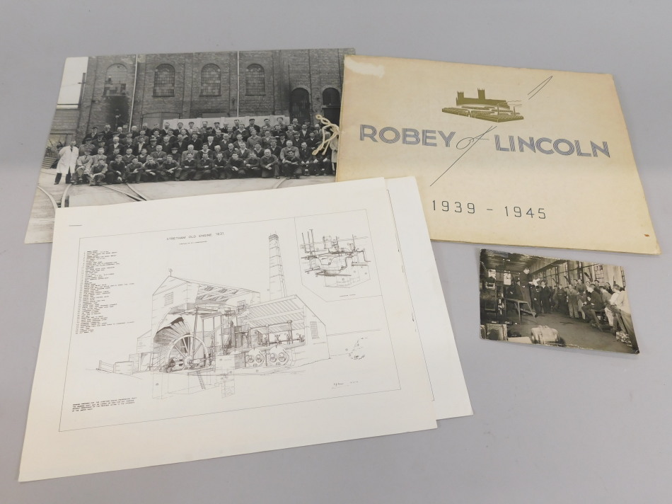 Appraisal: A small collection of ephemera relating to the Robey's Engineering