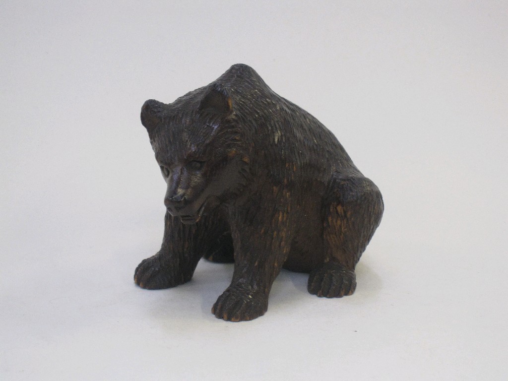 Appraisal: Carved figure of a bear