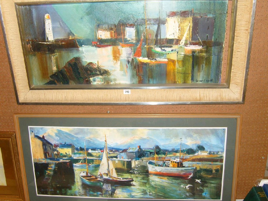 Appraisal: An oil painting on canvas by Kenneth Webb showing a