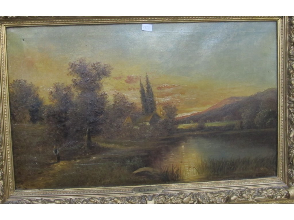 Appraisal: CLASOA Oil on canvas landscape