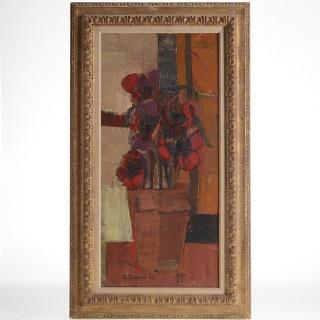 Appraisal: Gabriel Godard painting Gabriel Godard painting Gabriel Godard French b