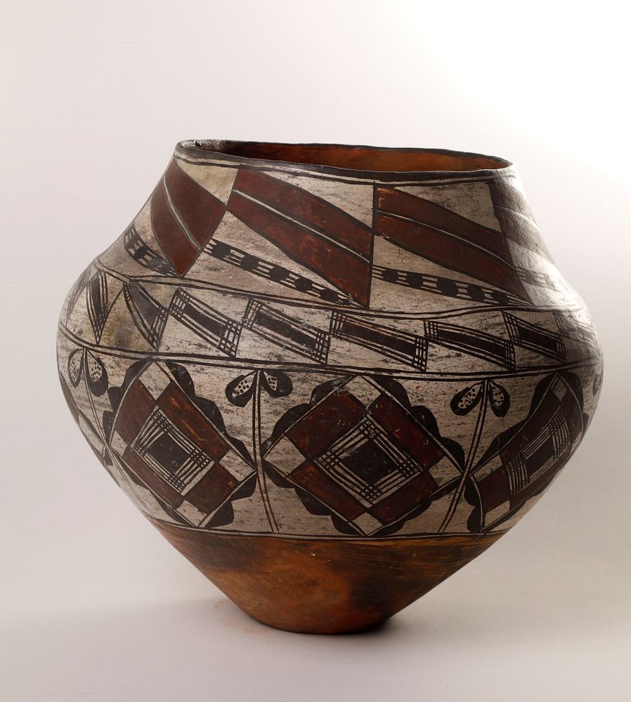 Appraisal: Acoma Polychrome Water Jar ca Acoma Polychrome Water Jar ca