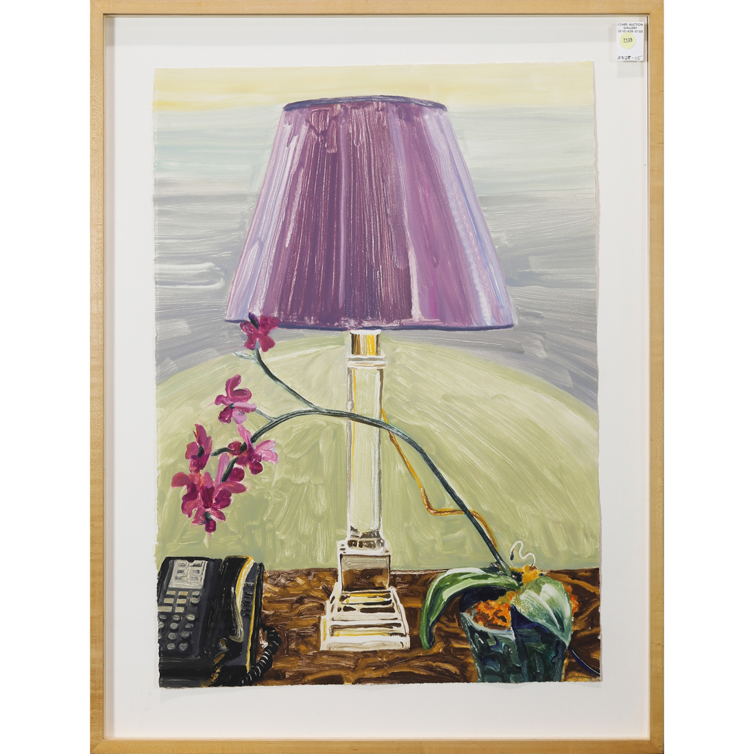 Appraisal: MONOTYPE CAROLYN BRADY Carolyn Brady American - Lamp X monotype