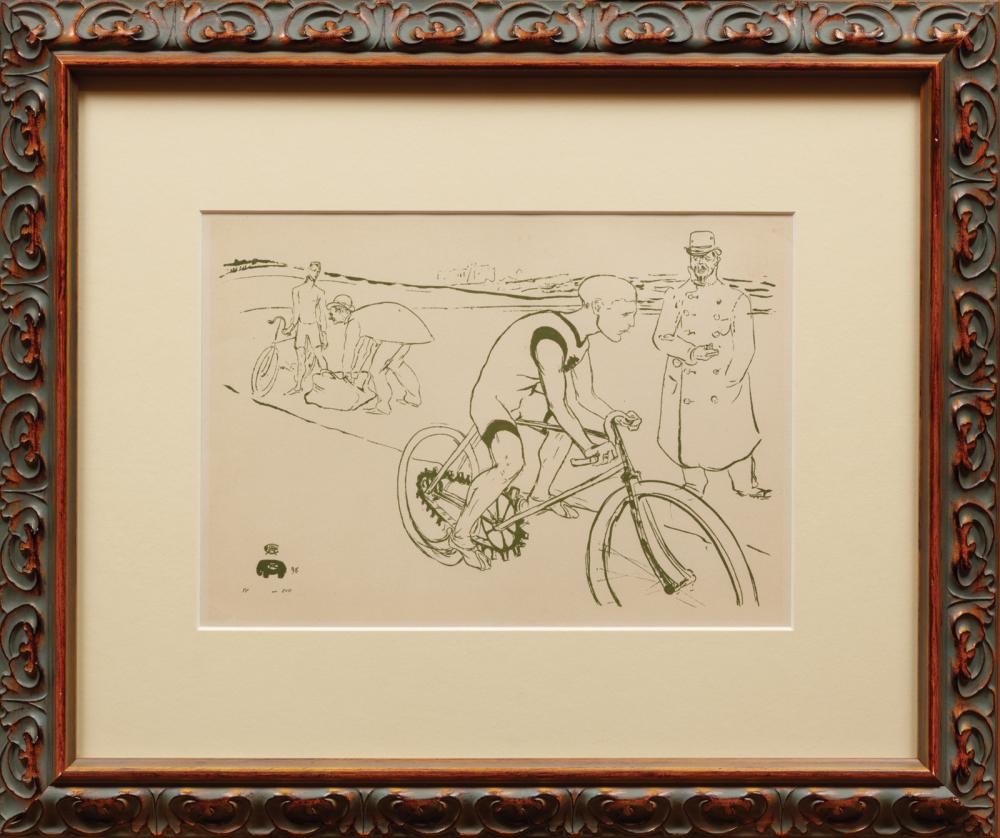 Appraisal: After Henri de Toulouse-Lautrec French - Cycle Michael lithograph in