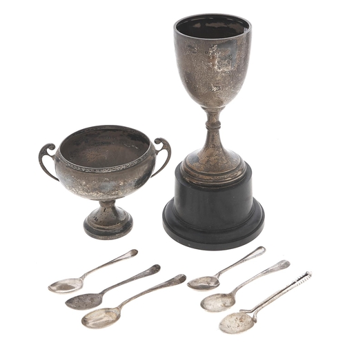 Appraisal: A George V silver goblet cm h by G Bryan