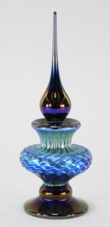 Appraisal: Contemporary Abelman Art Glass Perfume Bottle CALIFORNIA CONTEMPORARY An Abelman