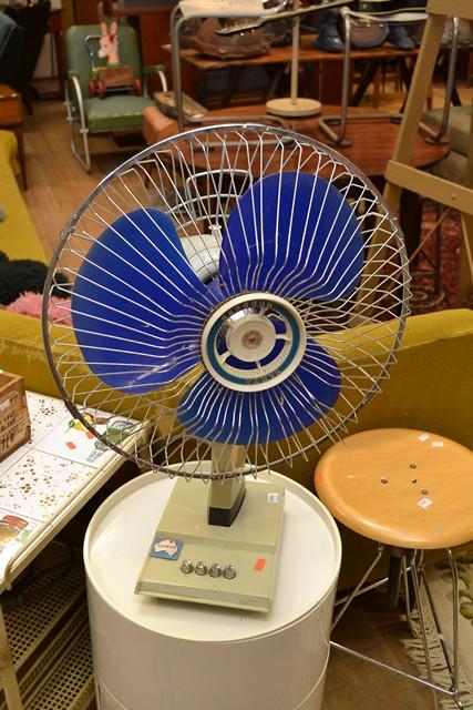 Appraisal: THREE ASSORTED VINTAGE FANS AND HEATERS TWO ASSORTED VINTAGE FANS