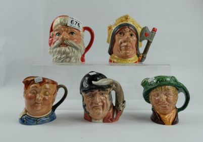 Appraisal: A collection of Royal Doulton small character jugs to include