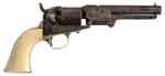 Appraisal: ENGRAVED COLT MODEL REVOLVER SN matching except wedge lever cylinder