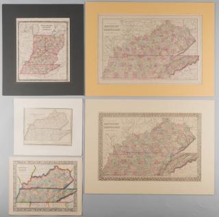 Appraisal: Kentucky and Tennessee Maps st item Tennessee Kentucky Map by