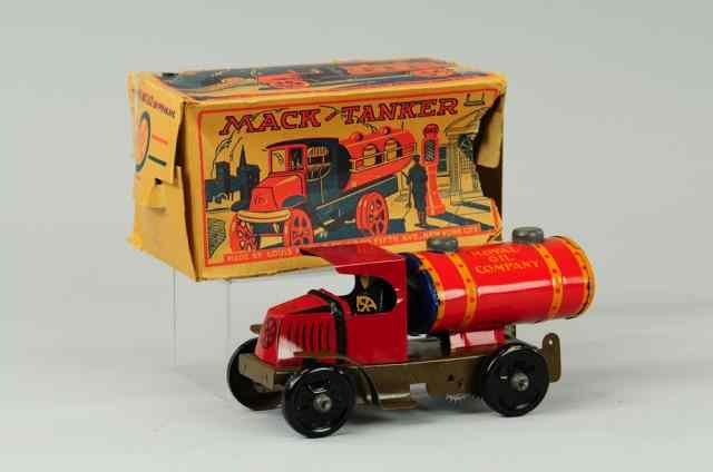 Appraisal: MARX BOXED ROYAL OIL CO TRUCK Lithographed tin red Mack