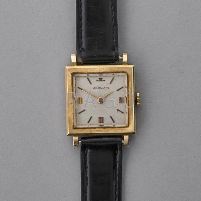 Appraisal: LADIES LE COULTRE SQUARE K GOLD WRISTWATCH Square k yg