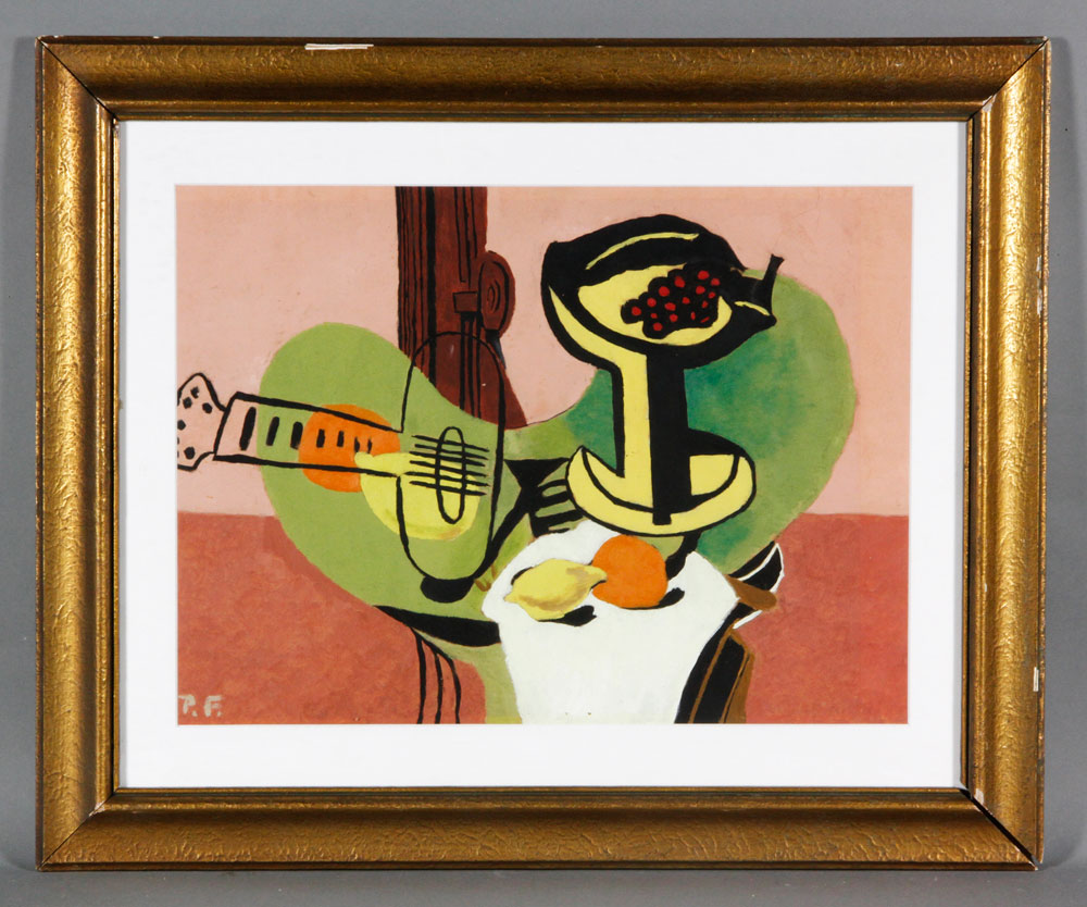 Appraisal: - Still Life W C Still life with abstract instrument