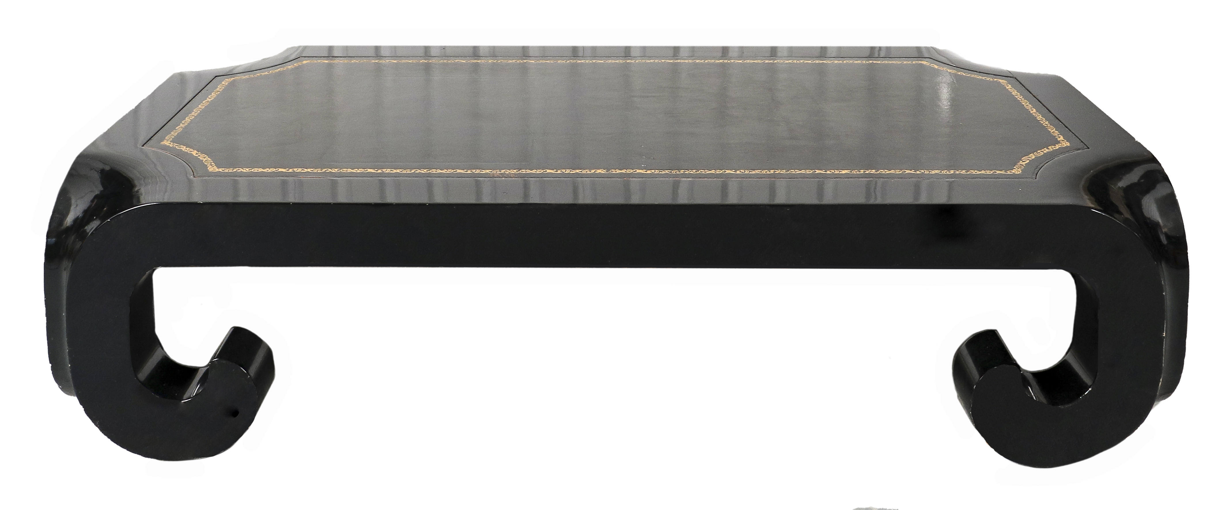 Appraisal: JAMES MONT ASIAN MODERN EBONIZED COFFEE TABLE James Mont Asian