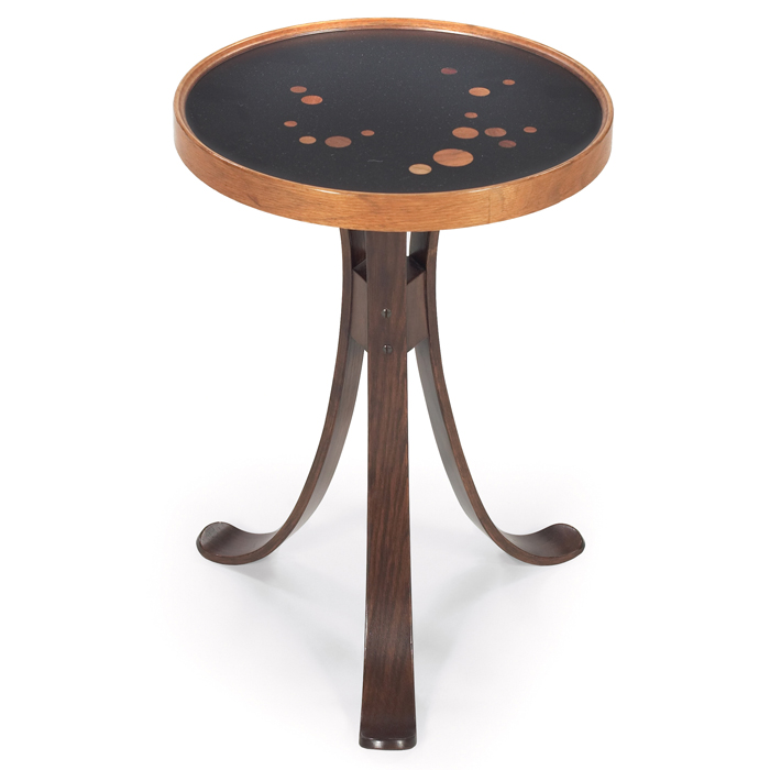 Appraisal: Edward Wormley Constellation table by Dunbar c round topwith black