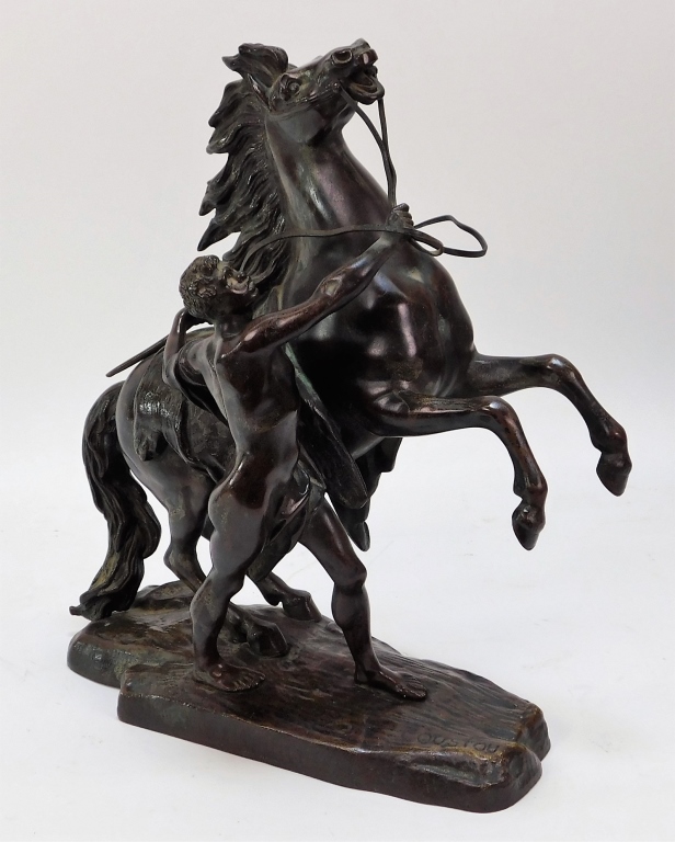 Appraisal: AFT GUILLAUME COUSOU CHEVAUX MARLEY BRONZE HORSE France th CenturyAfter