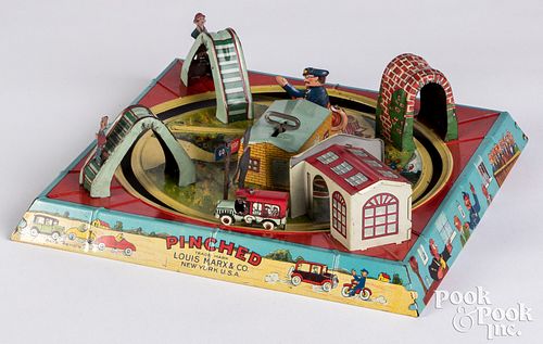 Appraisal: MARX PINCHED LITHOGRAPHED TIN WIND-UP TOYMarx Pinched lithographed tin wind-up