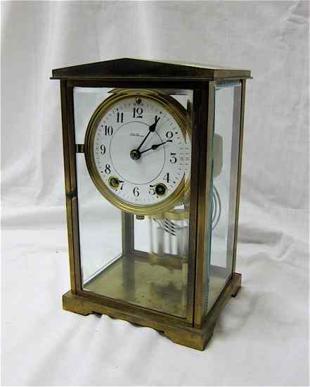 Appraisal: AN AMERICAN CRYSTAL REGULATOR SHELF CLOCK Seth Thomas Clock Co