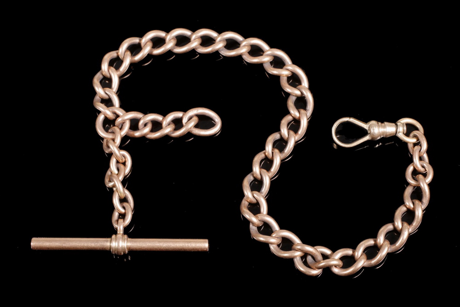 Appraisal: WATCH CHAIN IN K ROSE GOLD Antique Watch Chain in