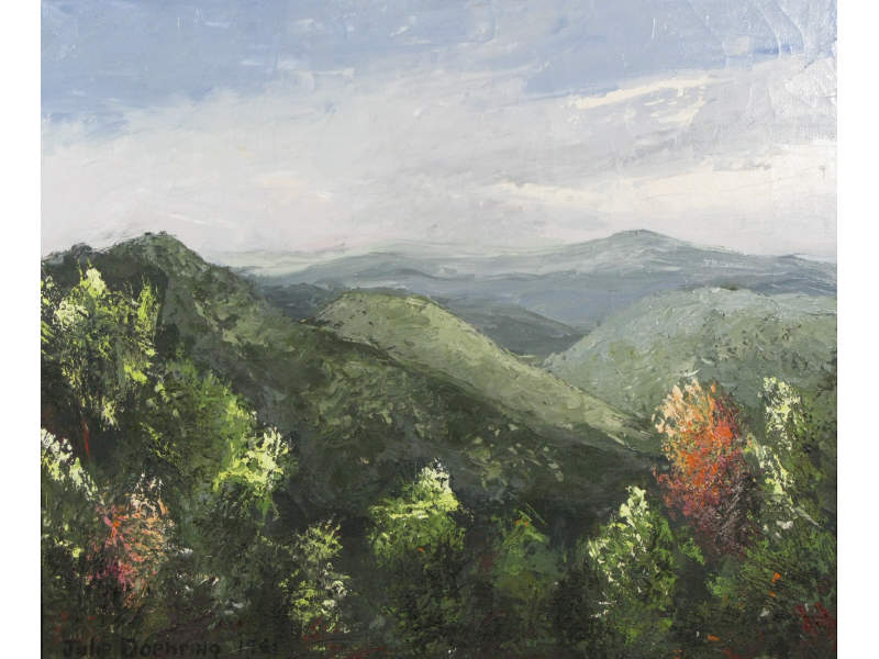 Appraisal: Julie Doehring NC th c Mountain Shadows oil on board