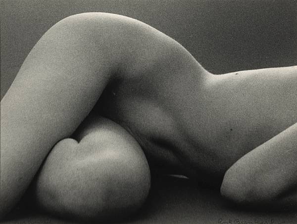 Appraisal: Ruth Bernhard American - Hips Horizontal Gelatin silver print flush-mounted