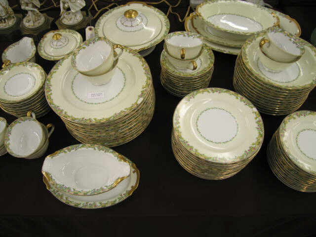 Appraisal: Pc Empress China Dinner Service for with extras and servers