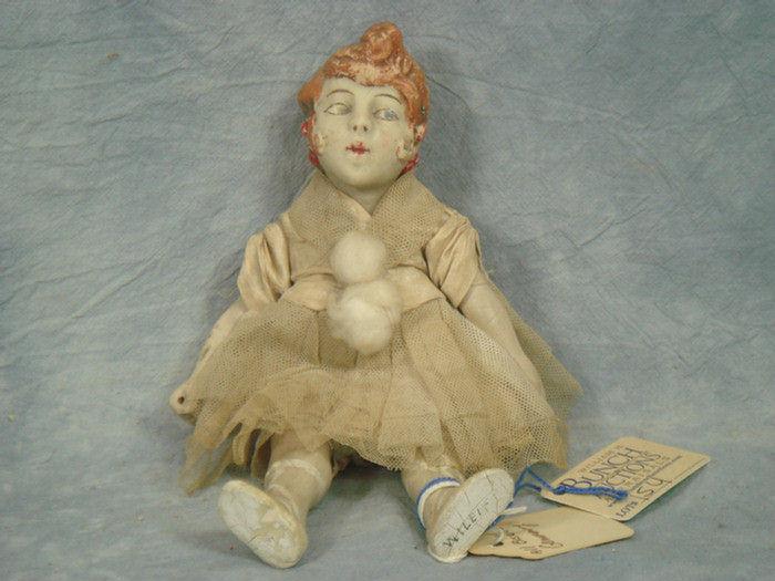 Appraisal: All plasterCharacter Doll inches tall not marked molded hair and