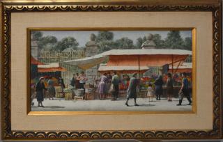 Appraisal: H Gasser watercolor Henry Gasser American - of Ital market