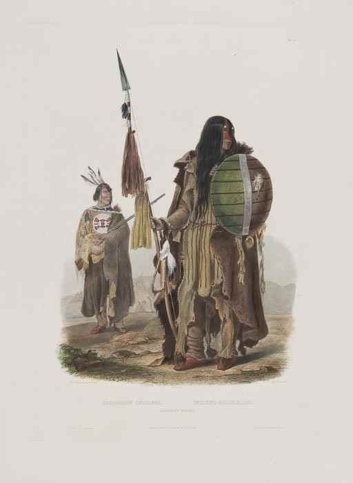 Appraisal: Karl Bodmer - Assiniboin Indians plate from Travels in the