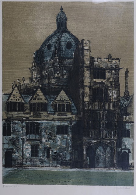 Appraisal: RICHARD BEER b 'Brasenose' aquatint engraving pencil signed in the