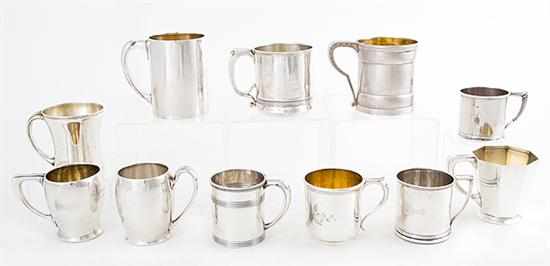 Appraisal: American sterling cups and mugs late th early th century