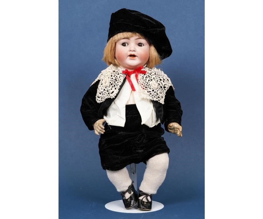 Appraisal: German Simon Halbig bisque head doll little boy in a