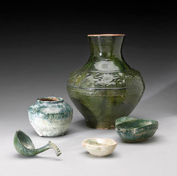 Appraisal: Early Chinese Ceramics Property of various owners Han Dynasty Including