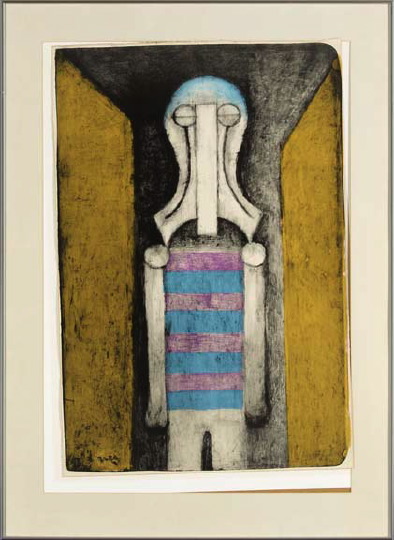 Appraisal: Rufino Tamayo Mexican - Hombre color lithograph on Arches paper