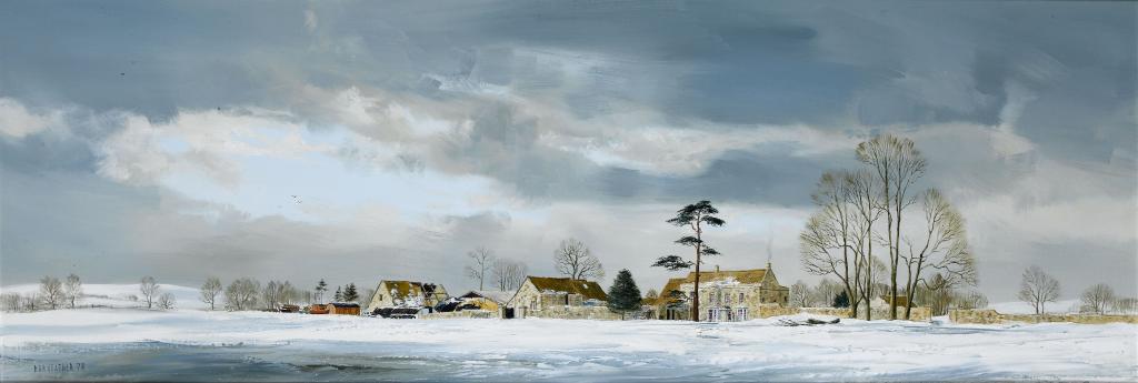 Appraisal: MICHAEL DAVID BARNFATHER - SNOW NEAR TETBURY signed and dated