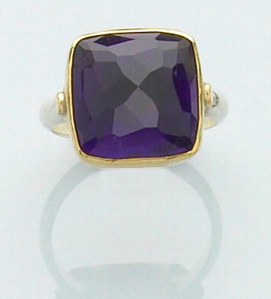 Appraisal: Amethyst Ring Hand-fabricated in Greece based on ancient designs the