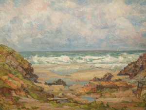 Appraisal: Elliot Seabrooke LG - - Cornish Coast oil on canvas