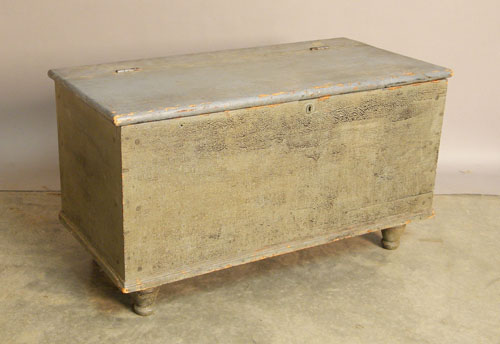 Appraisal: Two painted blanket chests late th c h w and