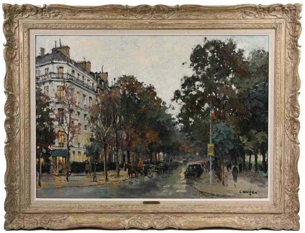 Appraisal: OOC - 'L'Avenue Gabriel' by Constantine Kluge French Russian -