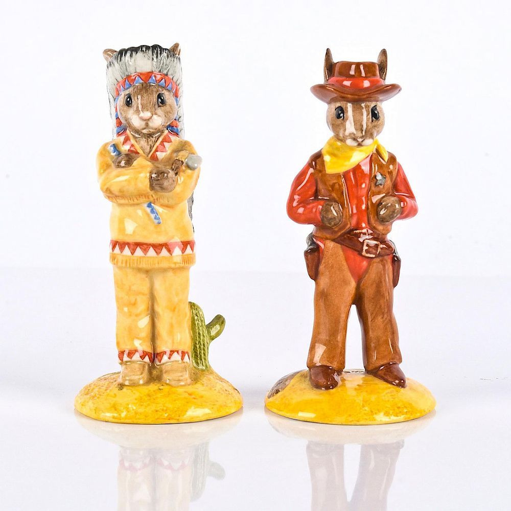 Appraisal: ROYAL DOULTON COWBOY INDIAN BUNNYKINS DB DB Special limited edition