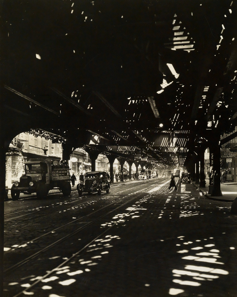 Appraisal: BERENICE ABBOTT - El nd rd Avenue Line Bowery taken