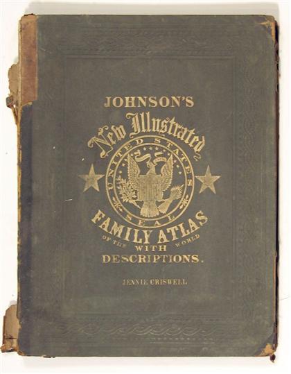 Appraisal: vol Johnson's New Illustrated Family Atlas New York Johnson and