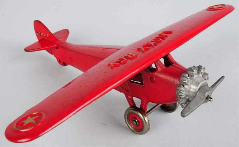 Appraisal: Cast Iron Dent Lucky Boy Airplane Toy American Circa s