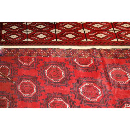 Appraisal: Two Afghan Rugs Estimate nbsp nbsp nbsp - nbsp